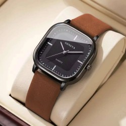 Fashion Square Minimalist Men's Quartz Watch