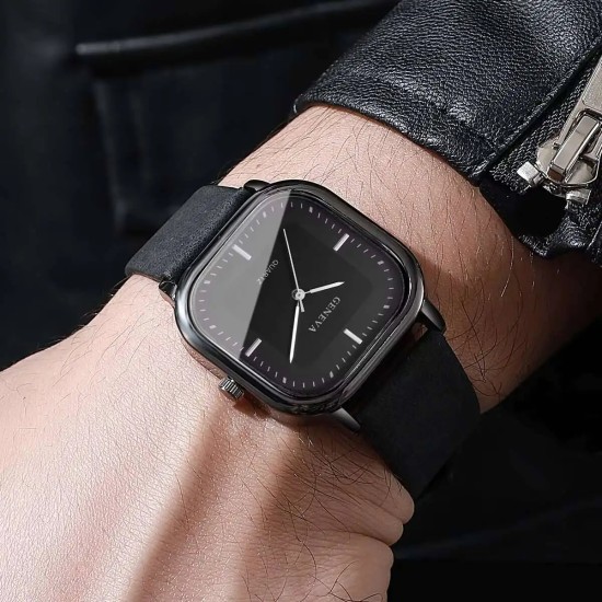 Fashion Square Minimalist Men's Quartz Watch Fashion Square Minimalist Men's Quartz Watch